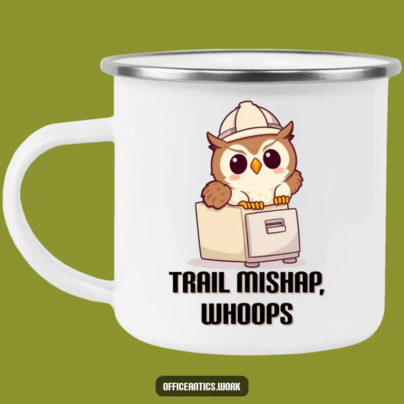 Durable Funny Owl Camping Mug: Outdoor Adventures with a Trip Hazard