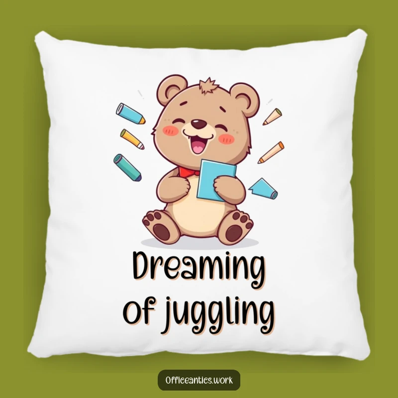 Soft Funny Bear Cub Juggling Pillow: Comfy Cushion for Cheerful Comfort